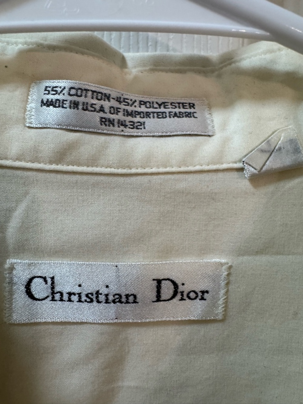 Christian Dior Mens Dress Shirt Size: 16 32/33 - Picture 2 of 9